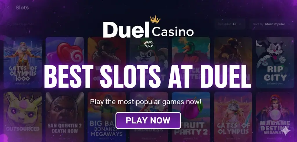 Best slots and games at Duel Casino