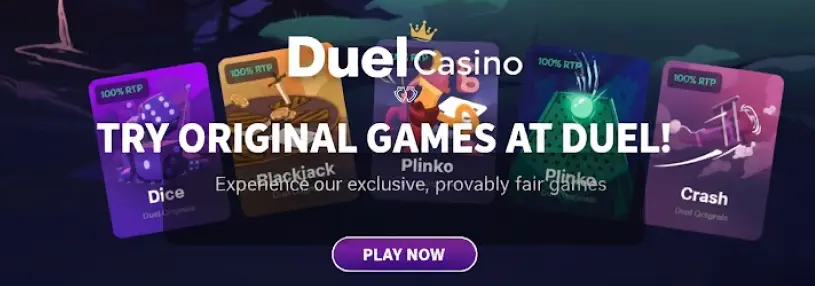 Exclusive games at Duel Casino